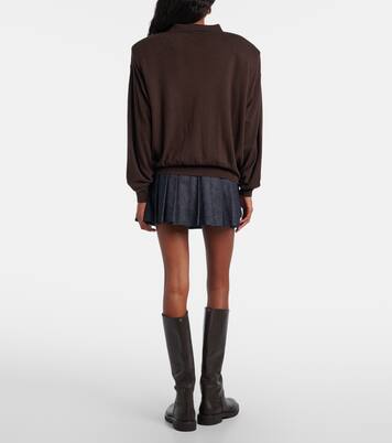Croydon wool-blend polo sweater | The Frankie Shop