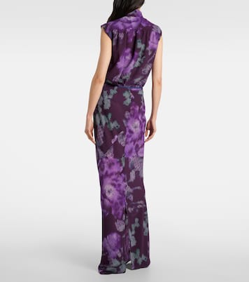 Jupe longue à fleurs | Dries Van Noten