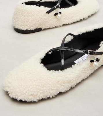 Ballerinas Eleri aus Shearling | Jimmy Choo
