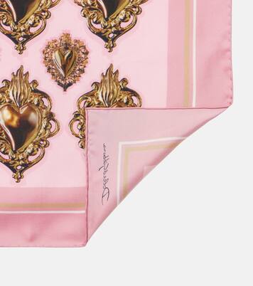 Foulard in seta con stampa | Dolce&Gabbana