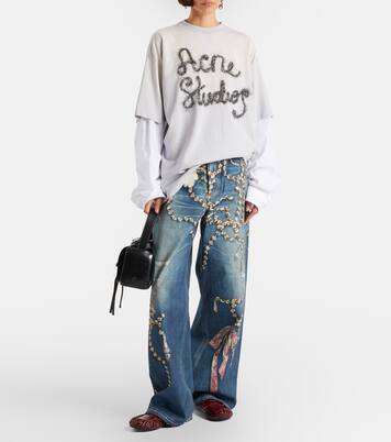 Edra layered cotton t-shirt | Acne Studios