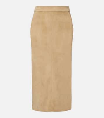 Taylor suede pencil skirt | Stouls