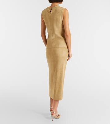 Taylor suede pencil skirt | Stouls