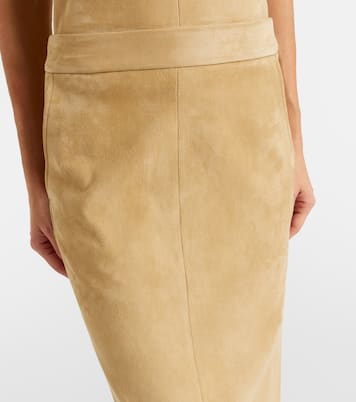 Taylor suede pencil skirt | Stouls