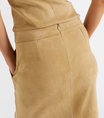Taylor suede pencil skirt | Stouls