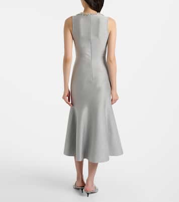 Verziertes Cocktailkleid aus Lamé | McQueen