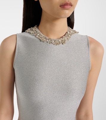 Verziertes Cocktailkleid aus Lamé | McQueen