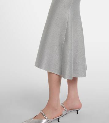 Verziertes Cocktailkleid aus Lamé | McQueen