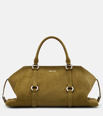 Farringdon Medium suede tote bag | McQueen