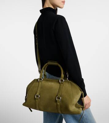 Farringdon Medium suede tote bag | McQueen