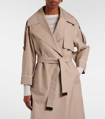 Cotton-blend gabardine trench coat | Max Mara
