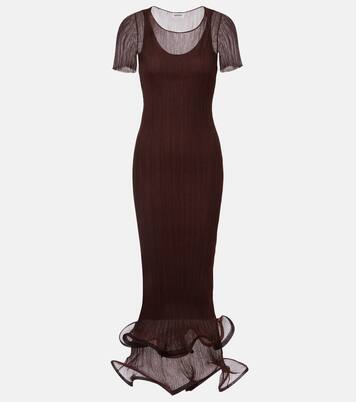 荷叶边中长连衣裙 | Simkhai