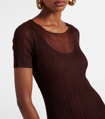 荷叶边中长连衣裙 | Simkhai