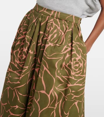Bedruckter Midirock aus Baumwolle | Dries Van Noten