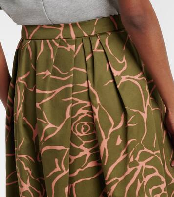 Bedruckter Midirock aus Baumwolle | Dries Van Noten