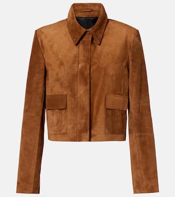Bleeker cropped suede jacket | Nour Hammour