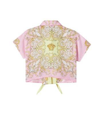 Hemd Spring Barocco aus Seiden-Twill | Versace Kids