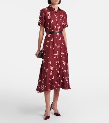 Printed belted silk shirt dress | Altuzarra