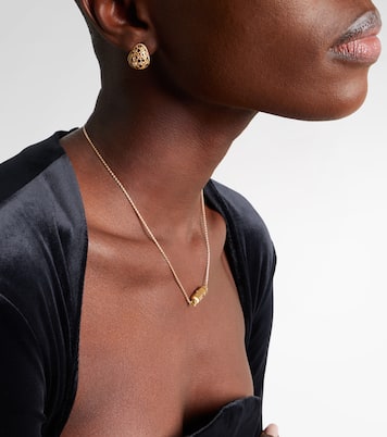 Coco Micro 18kt gold necklace with rubies | Marie Lichtenberg