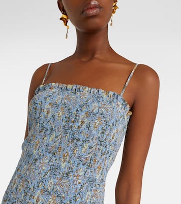 Clem floral cotton and silk maxi dress | Veronica Beard