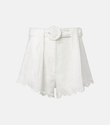 Shorts in lino con cintura  | Farm Rio