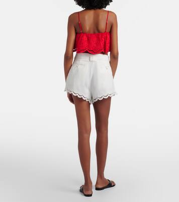 Shorts in lino con cintura  | Farm Rio