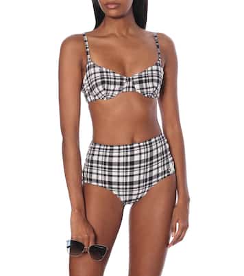 Kariertes Bikini-Oberteil The Ginger | Solid & Striped
