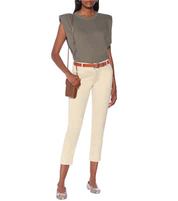 Caden stretch-cotton cropped pants | AG Jeans