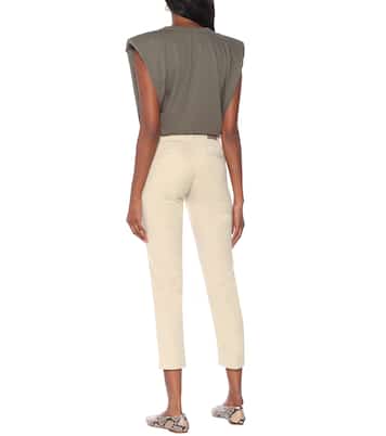 Caden stretch-cotton cropped pants | AG Jeans