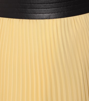 Falda midi de georgette tiro alto | Loewe