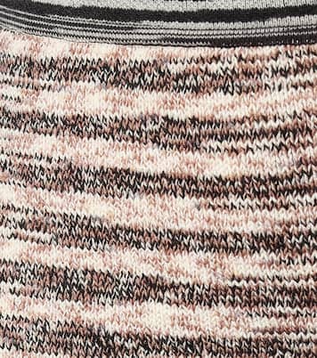 Pantalon raccourci en laine et lin mélangés | Missoni