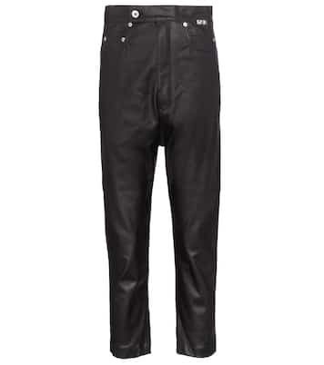 DRKSHDW jeans cropped laqueados | Rick Owens
