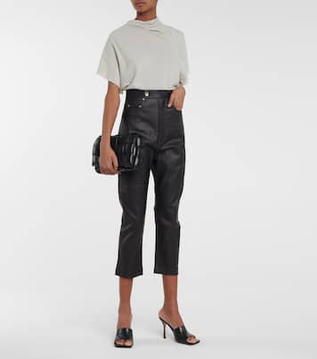 DRKSHDW jeans cropped laqueados | Rick Owens