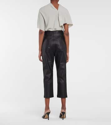DRKSHDW jeans cropped laqueados | Rick Owens