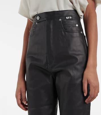 DRKSHDW jeans cropped laqueados | Rick Owens