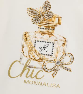 Camiseta de algodón elástico con adornos | Monnalisa