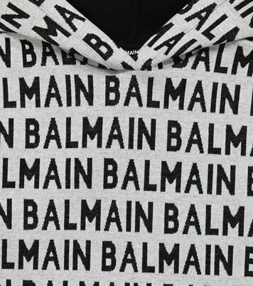 Sudadera con capucha de algodón con logo | Balmain Kids