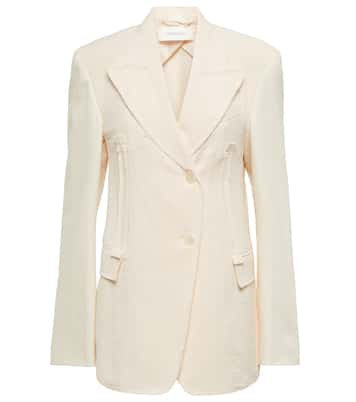 Cabina single-breasted cotton blazer | Sportmax