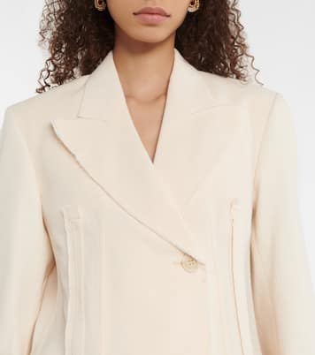 Cabina single-breasted cotton blazer | Sportmax