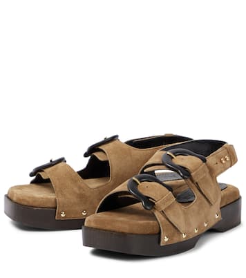 Sandalen Mahalia aus Veloursleder | Nanushka