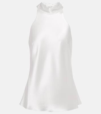Bridal - Top in raso con fiocco | Galvan