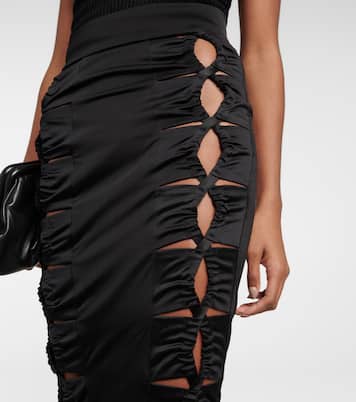Falda midi Vertebrae con aberturas | Galvan
