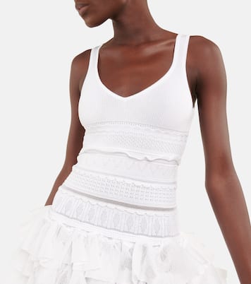 Miniabito in maglia con volant | Alaïa