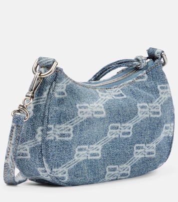 Bolso al hombro Le Cagole Mini de denim | Balenciaga