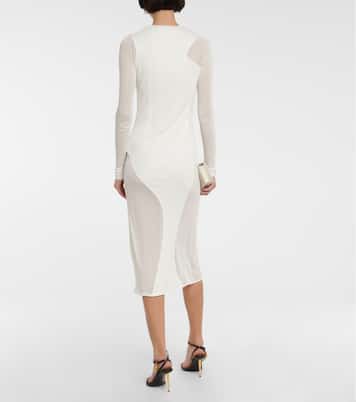Robe midi en crêpe | Tom Ford
