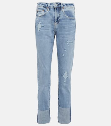 Cuffed straight jeans | AG Jeans