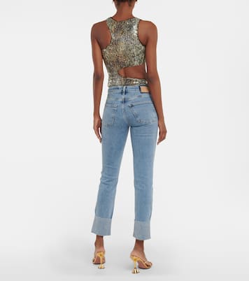 Cuffed straight jeans | AG Jeans