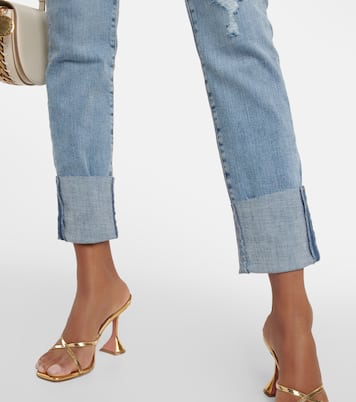 Cuffed straight jeans | AG Jeans