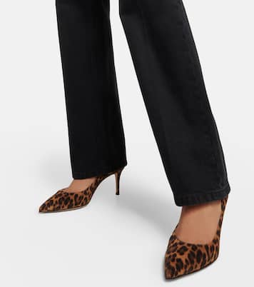 Gianvito 70 leopard-print suede pumps | Gianvito Rossi