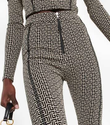 Leggings de punto con monograma | Balmain